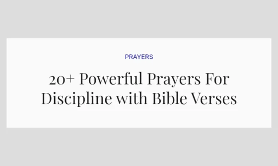 20+ Powerful Prayers For Discipline with Bible Verses