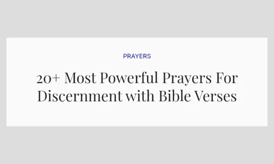 20+ Most Powerful Prayers For Discernment with Bible Verses