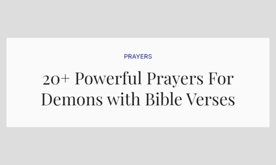 20+ Powerful Prayers For Demons with Bible Verses