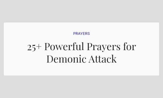 25+ Powerful Prayers for Demonic Attack