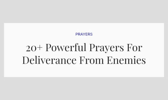 20+ Powerful Prayers For Deliverance From Enemies