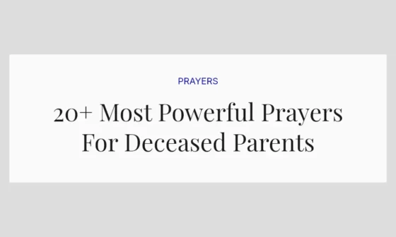 20+ Most Powerful Prayers For Deceased Parents