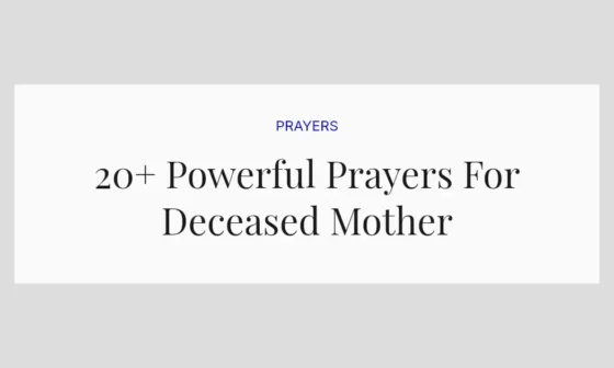 20+ Powerful Prayers For Deceased Mother