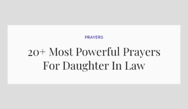 20+ Most Powerful Prayers For Daughter In Law