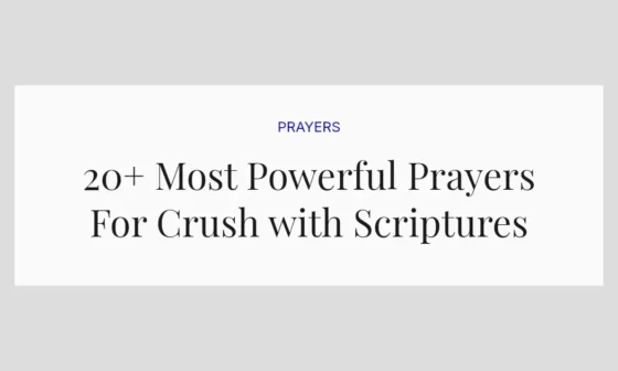 20+ Most Powerful Prayers For Crush with Scriptures