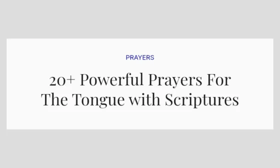 20+ Powerful Prayers For The Tongue with Scriptures
