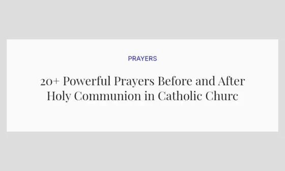 20+ Powerful Prayers Before and After Holy Communion in Catholic Church