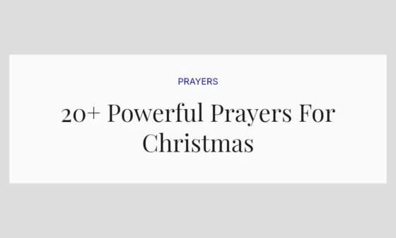 20+ Powerful Prayers For Christmas