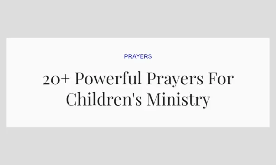 20+ Powerful Prayers For Children's Ministry