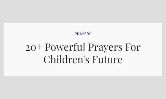 20+ Powerful Prayers For Children's Future