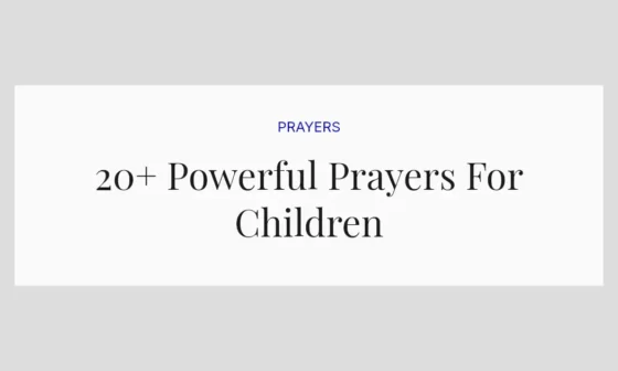 20+ Powerful Prayers For Children