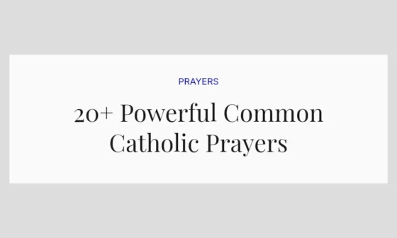 20+ Powerful Common Catholic Prayers