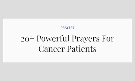 20+ Powerful Prayers For Cancer Patients