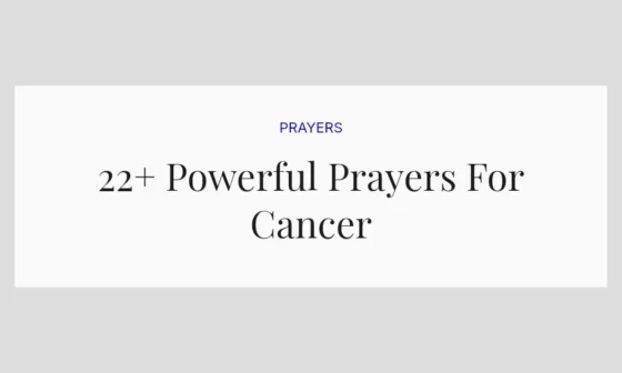 22+ Powerful Prayers For Cancer