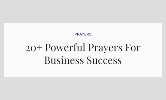 20+ Powerful Prayers For Business Success