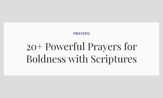 20+ Powerful Prayers for Boldness with Scriptures
