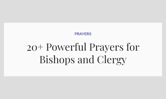 20+ Powerful Prayers for Bishops and Clergy