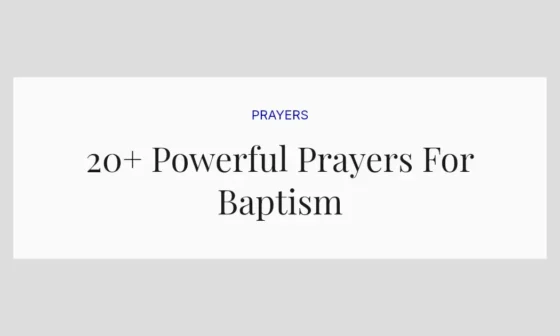 20+ Powerful Prayers For Baptism