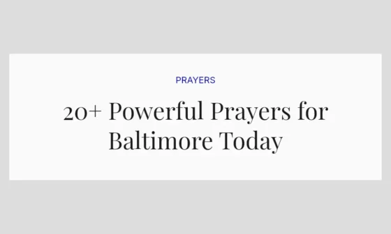 20+ Powerful Prayers for Baltimore Today