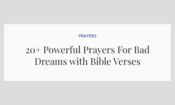 20+ Powerful Prayers For Bad Dreams with Bible Verses