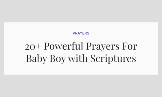 20+ Powerful Prayers For Baby Boy with Scriptures
