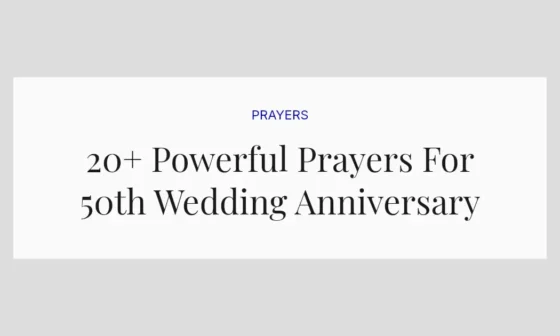 20+ Powerful Prayers For 50th Wedding Anniversary