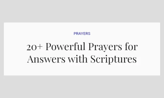 20+ Powerful Prayers for Answers with Scriptures