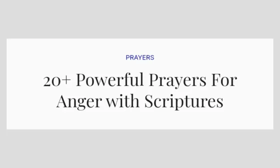 20+ Powerful Prayers For Anger with Scriptures