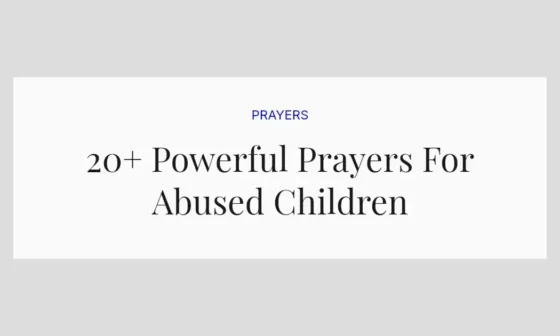 20+ Powerful Prayers For Abused Children