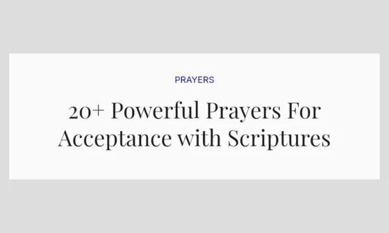20+ Powerful Prayers For Acceptance with Scriptures