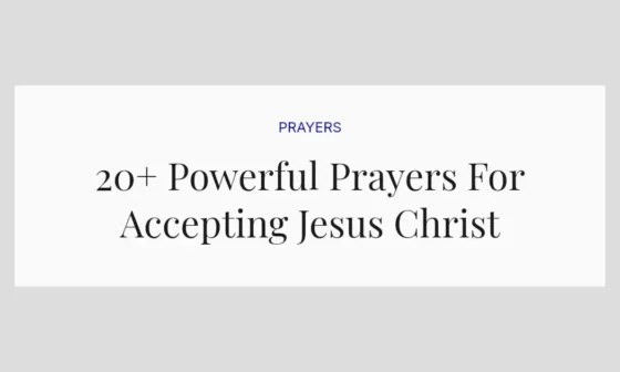 20+ Powerful Prayers For Accepting Jesus Christ