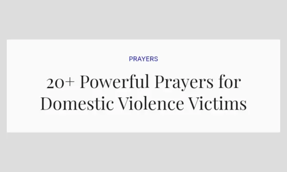 20+ Powerful Prayers for Domestic Violence Victims