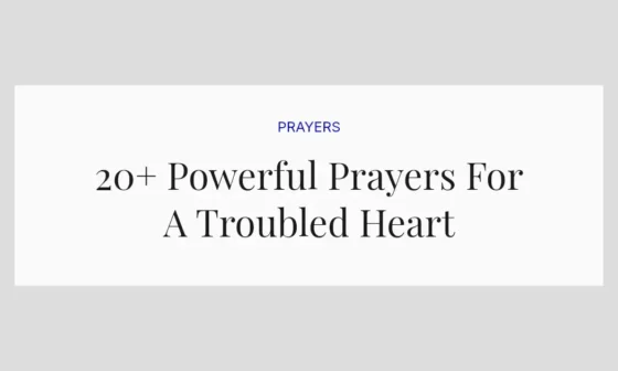 20+ Powerful Prayers For A Troubled Heart