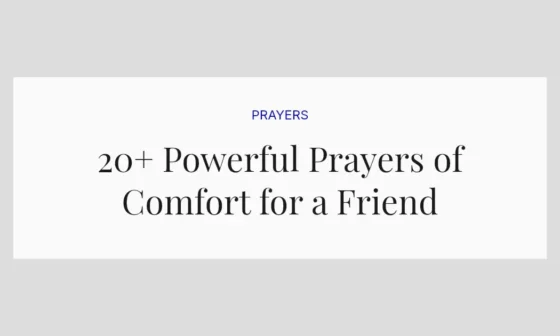 20+ Powerful Prayers of Comfort for a Friend