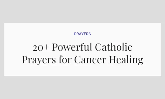 20+ Powerful Catholic Prayers for Cancer Healing
