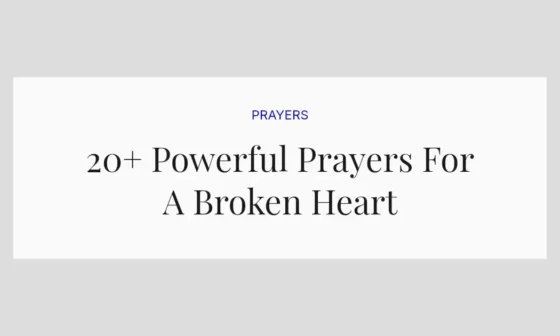 20+ Powerful Prayers For A Broken Heart