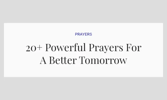 20+ Powerful Prayers For A Better Tomorrow