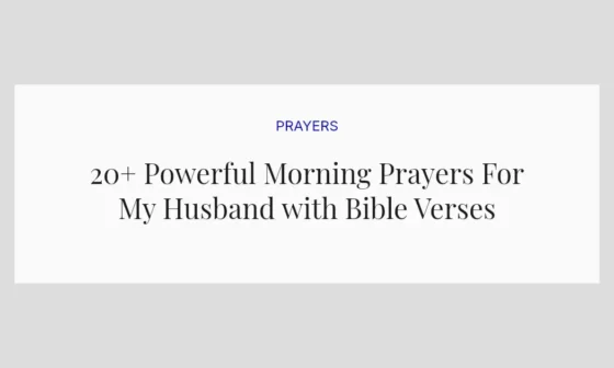 20+ Powerful Morning Prayers For My Husband with Bible Verses