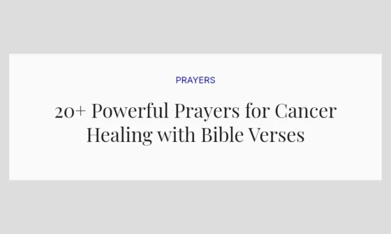 20+ Powerful Prayers for Cancer Healing with Bible Verses
