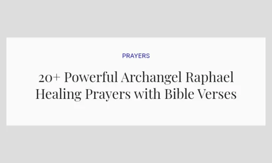 20+ Powerful Archangel Raphael Healing Prayers with Bible Verses