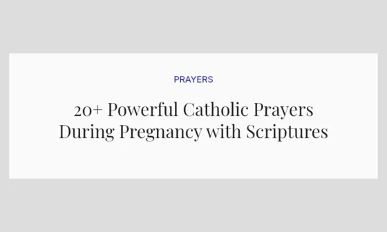 20+ Powerful Catholic Prayers During Pregnancy with Scriptures