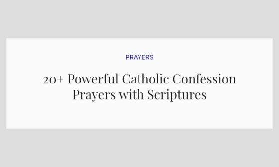 20+ Powerful Catholic Confession Prayers with Scriptures