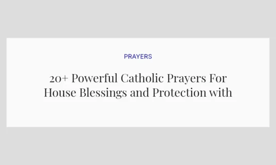 20+ Powerful Catholic Prayers For House Blessings and Protection with Scriptures