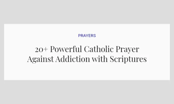 20+ Powerful Catholic Prayer Against Addiction with Scriptures