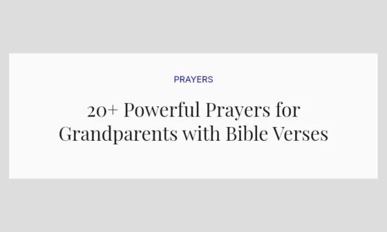 20+ Powerful Prayers for Grandparents with Bible Verses