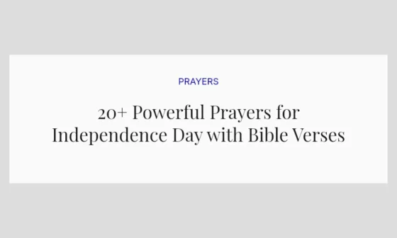 20+ Powerful Prayers for Independence Day with Bible Verses