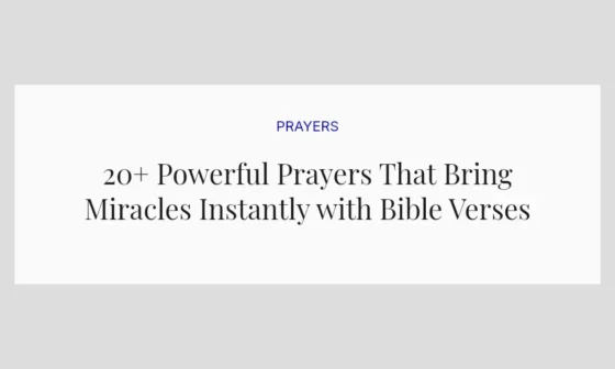 20+ Powerful Prayers That Bring Miracles Instantly with Bible Verses