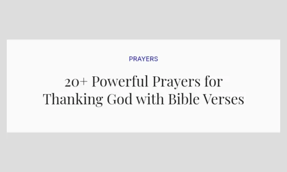 20+ Powerful Prayers for Thanking God with Bible Verses