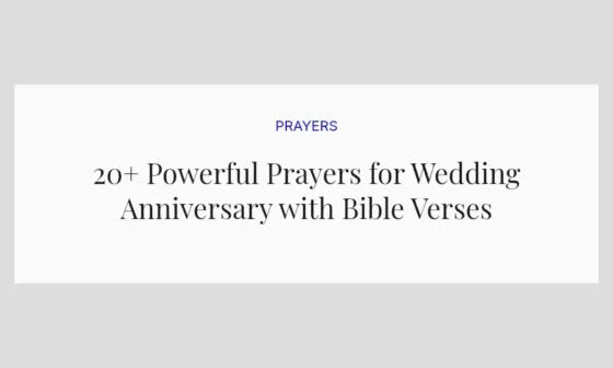 20+ Powerful Prayers for Wedding Anniversary with Bible Verses