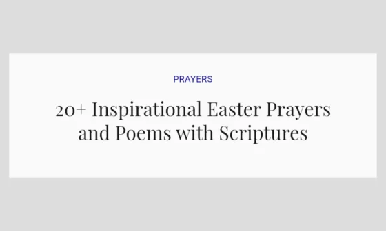 20+ Inspirational Easter Prayers and Poems with Scriptures